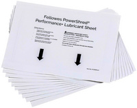 Feuille lubrifiante pour destructeur de documents