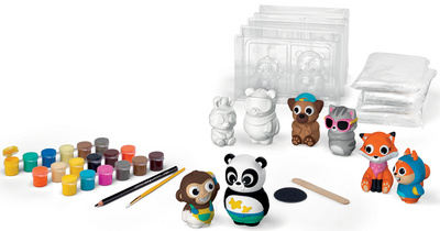 Kit moulage plâtre PLASTER FRIENDS maxi coffret, contenu