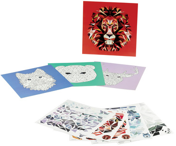 Collage sur chiffres STICKER'ART CREATIVE SET, contenu