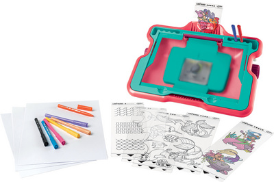 Machine à dessiner lumineuse LUMI BOARD SIRENES, contenu