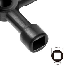 Kapazität Vierkant: 8 mm