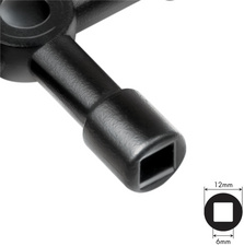 Kapazität Vierkant: 6 mm
