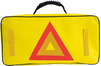 Kit d'outils & de dépannage pour voiture, vue de dos