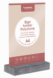 Tischaufsteller, Polystone anthrazit