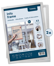 Cadre magnétique INFO FRAME, A3, argent