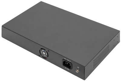 FE PoE Switch, 24 Port, Rückseite