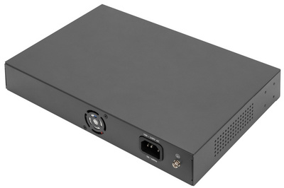 PoE Switch, 16 Port, Rückseite