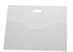 Porte-badge, ouvert sur l'avant, avec fente - 90 x 60 mm