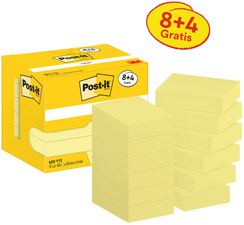 Bloc-note adhésif, jaune, promotion