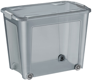 Aufbewahrungsbox SHADOW, mit Rollen, 67 Liter