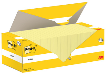 Haftnotizen Post-it Notes, gelb, 12 + 12 GRATIS