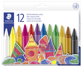 Wachsmalkreide jumbo, 12er Kartonetui