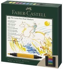 Tuschestift PITT artist pen Dual Marker, 10er Kartonetui
