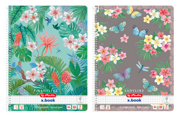 Cahier à spirales Ladylike, quadrillé