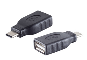 Adaptateur USB 3.1, USB-C mâle, USBA-femelle
