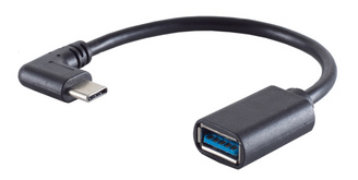 USB 3.0 Adapter, USB-C Stecker abgewinkelt - USB-A Kupplung