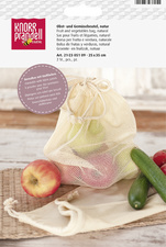 Sac en coton pour fruits et légumes, naturel