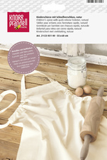 Tablier en coton pour enfant, naturel