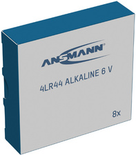 Pile alcaline 4LR44, dans un carton