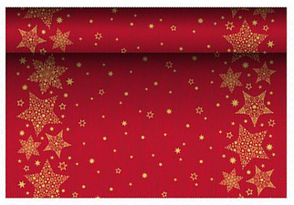 Weihnachts-Tischläufer "Christmas Shine", rot