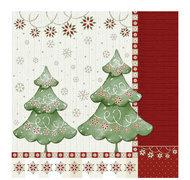 Weihnachts-Motivservietten "Winter Harmony", 330 x 330 mm