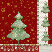 Weihnachts-Motivservietten "Winter Harmony", 400 x 400 mm