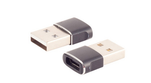 USB 2.0 Adapter, USB-A Stecker - USB-C Kupplung