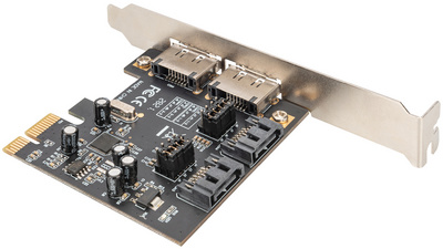 SATA III PCI Express Karte, Rückseite