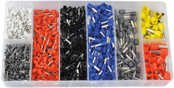 Caisse comportant env. 1.200 embouts de câblage