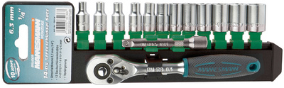 Jeu de clés à douille de 6,3 mm (1/4"), 14 pièces