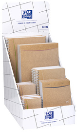 Bloc-notes / cahier à spirale TOUAREG, présentoir de comptoir