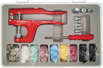 Kit de boutons pression avec pince