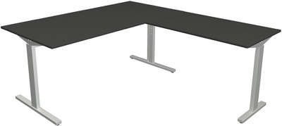 Visuel de référence: bureau "Form 2" avec extension, anthracite