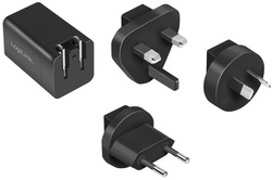 Adaptateur de voyage USB avec 3 fiches