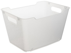 Aufbewahrungsbox "lotta", natur-transparent