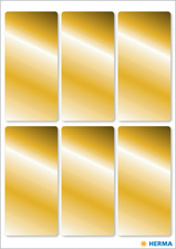 eckig, 26 x 54 mm, gold