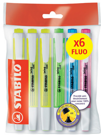 Surligneur swing(R) cool "FLUO" - Ecopack de 6