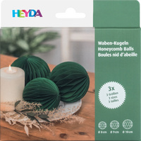 Waben-Kugeln, grün, Verpackung