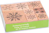  Motivstempel-Set "Kristalle"