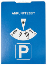 Parkscheibe Ankunftszeit