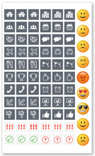 avec planches de stickers pour l'organisation & la personnalisation