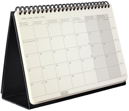 Visuel de référence: montre le calendrier ouvert