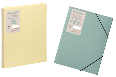 Symbolbild: Ringbuch + Eckspannermappe "Pastell eco"