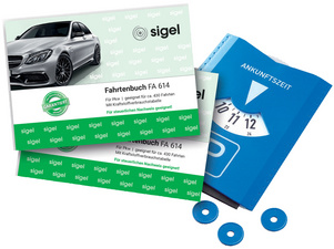 Fahrtenbuch - PKW, 2 + GRATIS Parkscheibe
