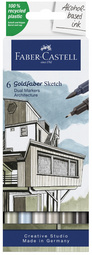 Sketch Marker GOLDFABER, 6er Etui Architektur