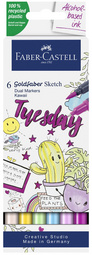 Sketch Marker GOLDFABER, 6er Etui Kawaii