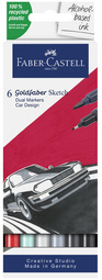 Sketch Marker GOLDFABER, 6er Etui Car Design