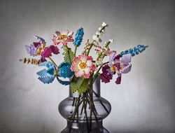 Visuel de référence: perles à repasser midi "bouquet de fleurs", 3D