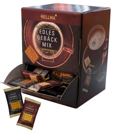 Mélange de biscuits élégants, dans un carton