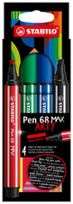 Fasermaler Pen 68 MAX ARTY Edition, 4er Kartonetui